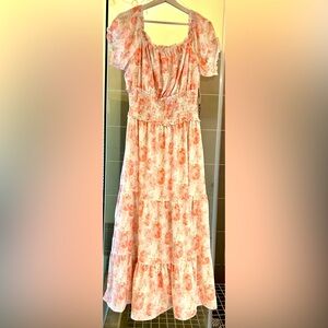 Sale! For Christmas - Sweet Floral Tiered Maxi Sundress